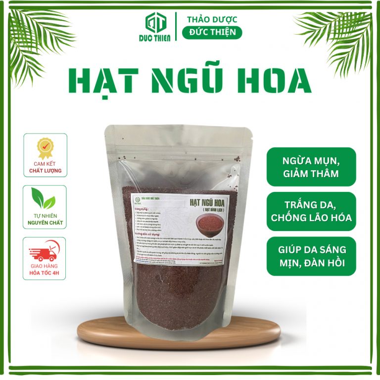 Hạt ngũ hoa đắp mặt nạ trị mụn
