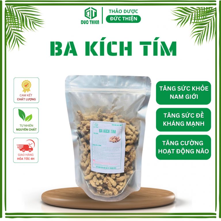 Ba kích tím khô ngâm rượu Đức Thiện