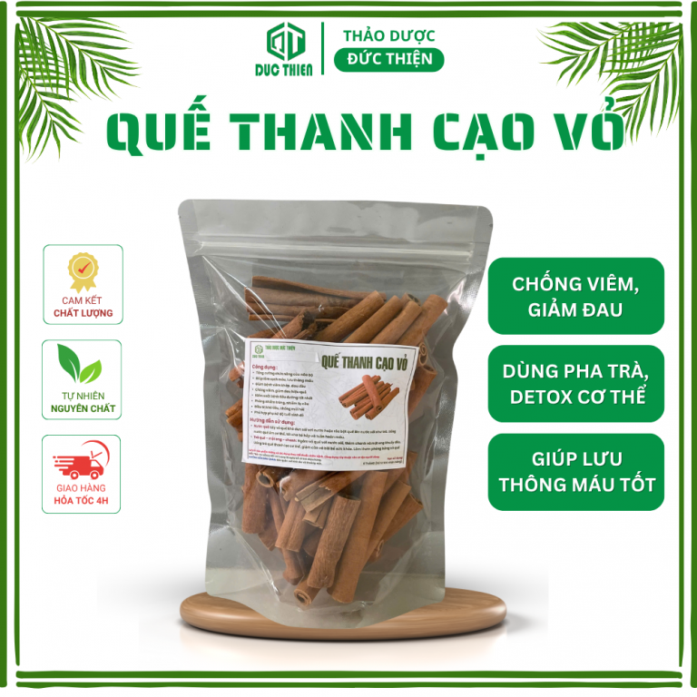 Quế thanh – vỏ cây làm thuốc, hỗ trợ tiêu hóa và lưu thông khí huyết