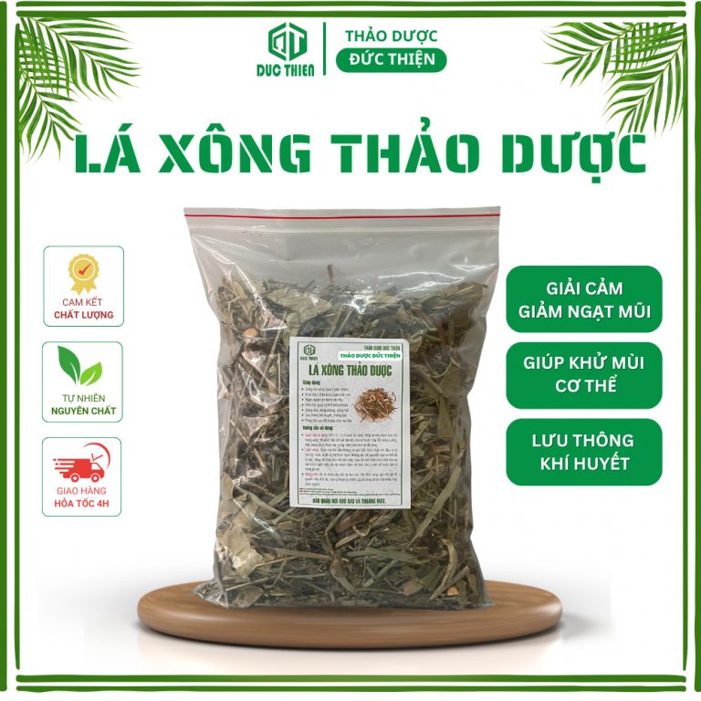 Lá xông thảo dược giải cảm